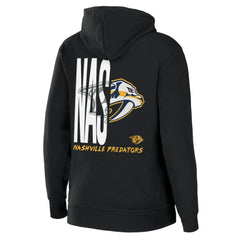 Nashville Predators WEAR by Erin Andrews Women's Sponge Fleece Full-Zip Hoodie - Black - NHL 4762604