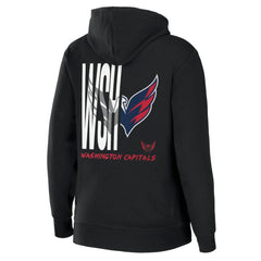 Washington Capitals WEAR by Erin Andrews Women's Sponge Fleece Full-Zip Hoodie - Black - NHL 4762618