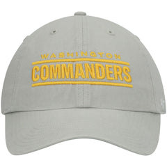 47 brand Washington Commanders '47 Script Clean Up Adjustable Hat Gray
