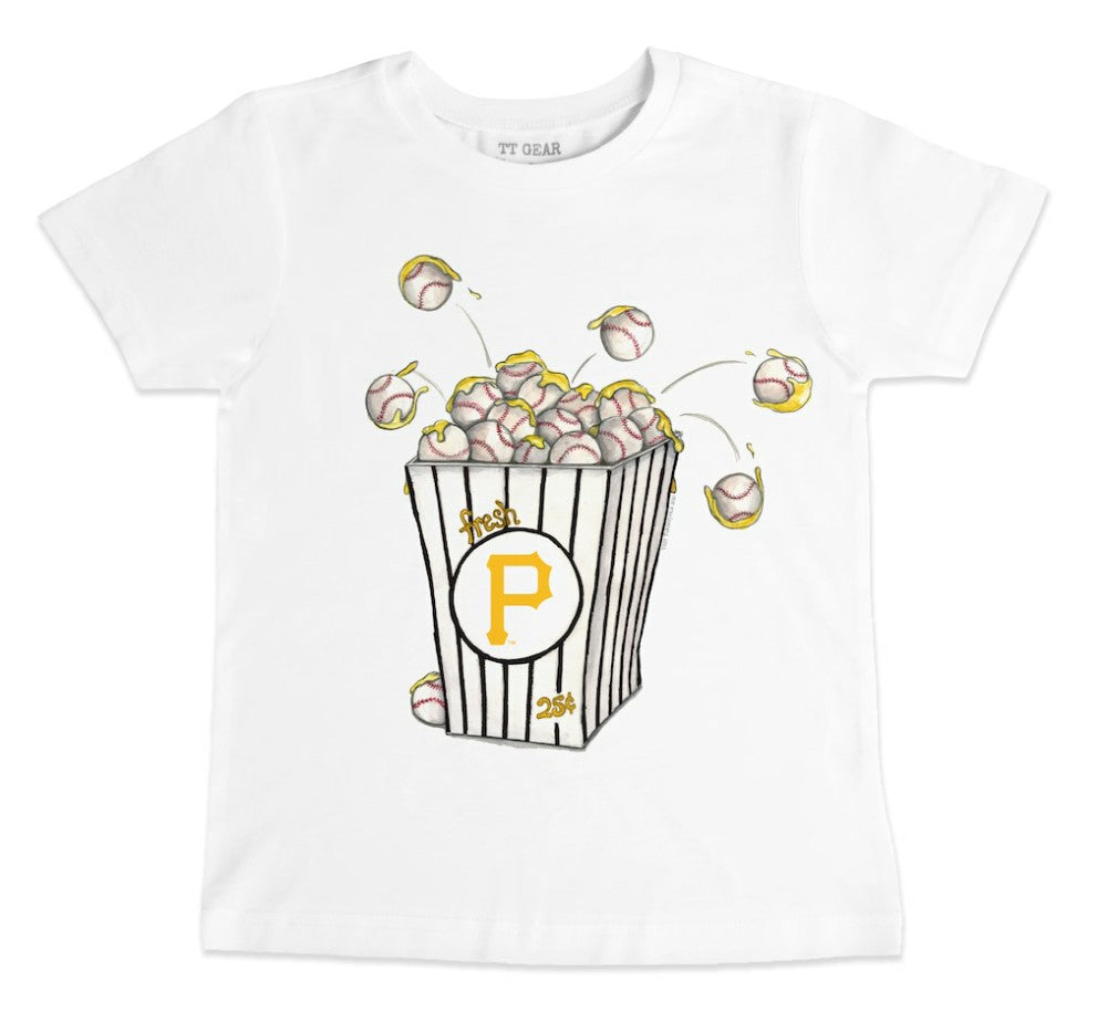 Pittsburgh Pirates Tiny Turnip Youth Popcorn T-Shirt - White - MLB Online