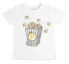 Pittsburgh Pirates Tiny Turnip Youth Popcorn T-Shirt - White - MLB Online