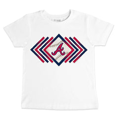 Atlanta Braves Tiny Turnip Youth Prism Arrows T-Shirt - White - MLB Discount