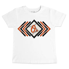 Baltimore Orioles Tiny Turnip Youth Prism Arrows T-Shirt - White - MLB Online