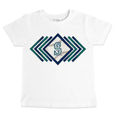 Seattle Mariners Tiny Turnip Youth Prism Arrows T-Shirt - White - MLB Lifestyle