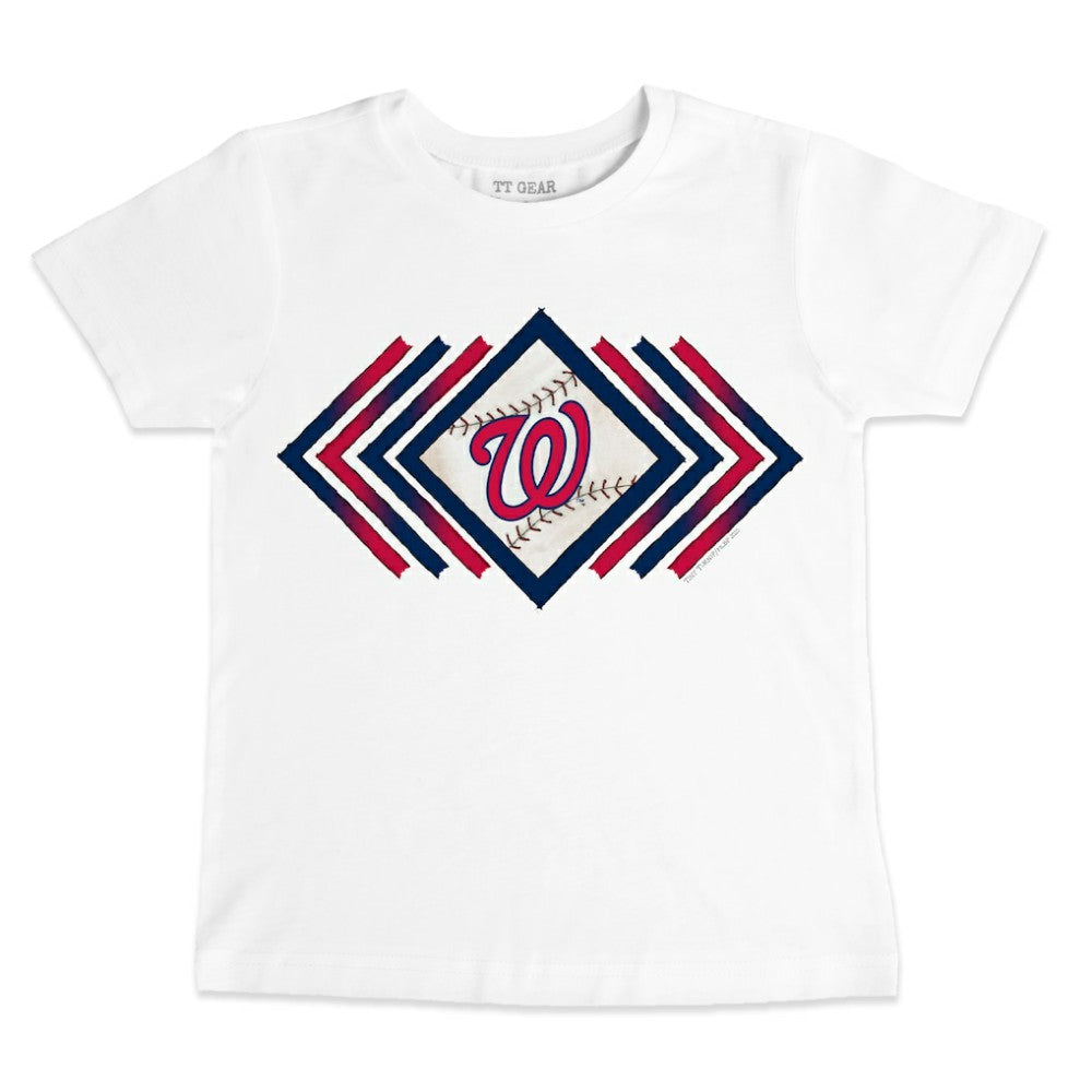 Washington Nationals Tiny Turnip Youth Prism Arrows T-Shirt - White - MLB Online