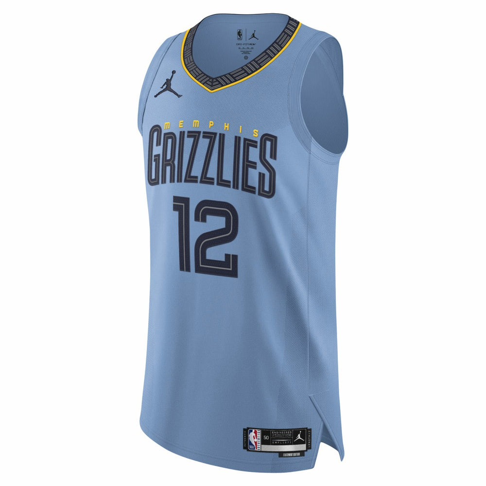 Ja Morant Memphis Grizzlies Jordan Brand Authentic Player Jersey Statement Edition Light Blue