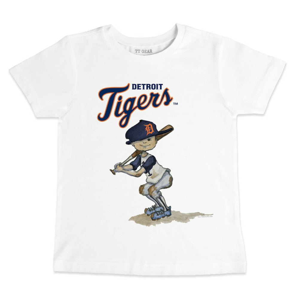 Detroit Tigers Tiny Turnip Youth Team Slugger T-Shirt - White - MLB Lifestyle