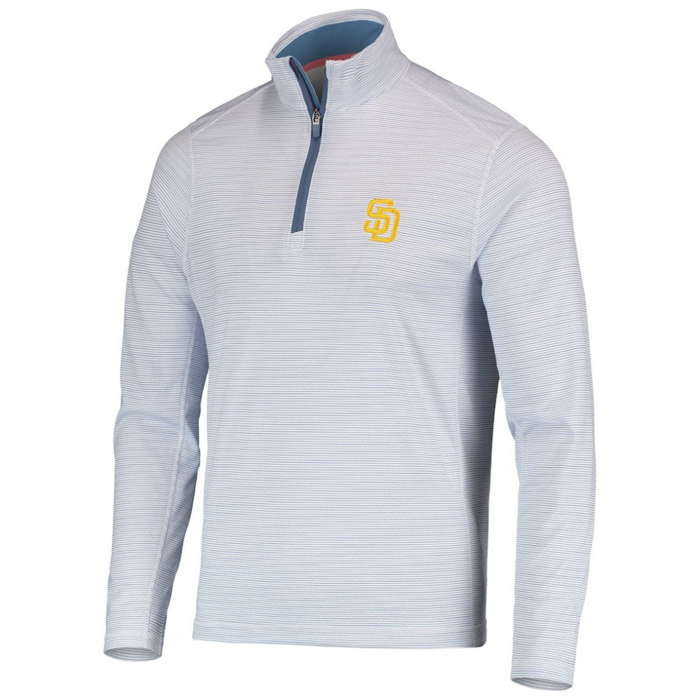 San Diego Padres Vineyard Vines Sankaty Quarter-Zip Sweatshirt - Navy - MLB Online