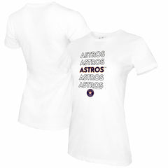 Houston Astros Tiny Turnip Women's Stacked T-Shirt - White - MLB on Sale
