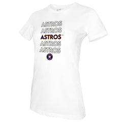 Houston Astros Tiny Turnip Women's Stacked T-Shirt - White - MLB on Sale