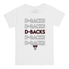Arizona Diamondbacks Tiny Turnip Youth Stacked T-Shirt - White - MLB on Sale