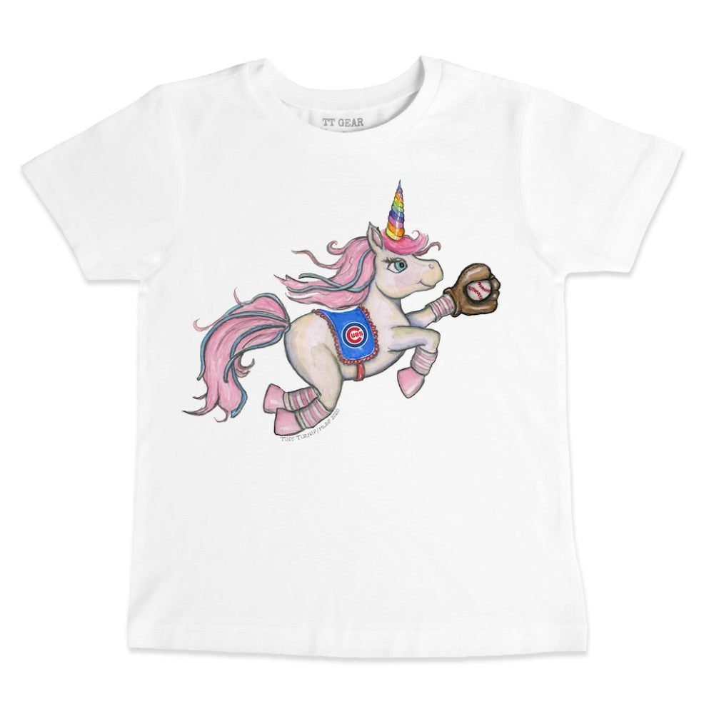 Chicago Cubs Tiny Turnip Youth Unicorn T-Shirt - White - MLB Online