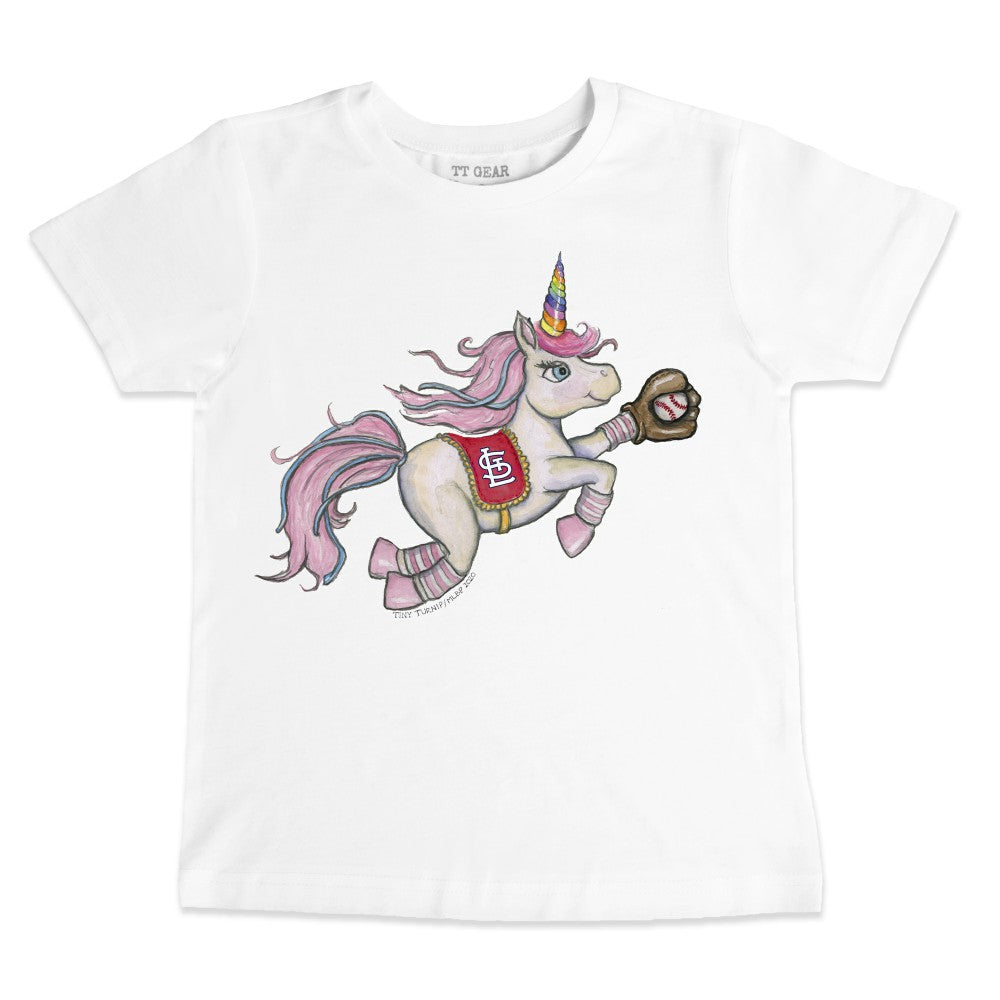 St. Louis Cardinals Tiny Turnip Youth Unicorn T-Shirt - White - MLB on Sale