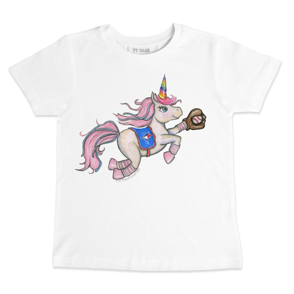 Toronto Blue Jays Tiny Turnip Youth Unicorn T-Shirt - White - MLB Online