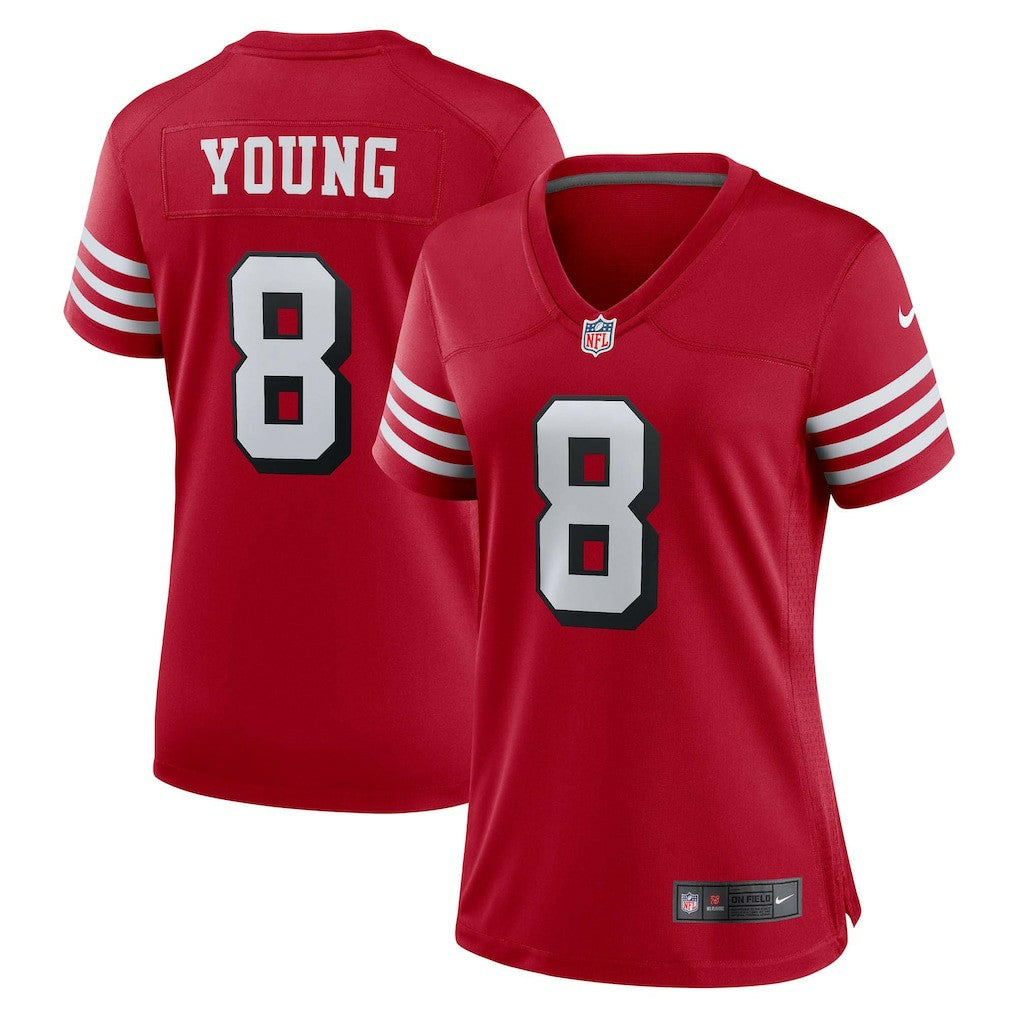 Nike Steve Young San Francisco 49ers Women's Alternate Game Jersey Scarlet