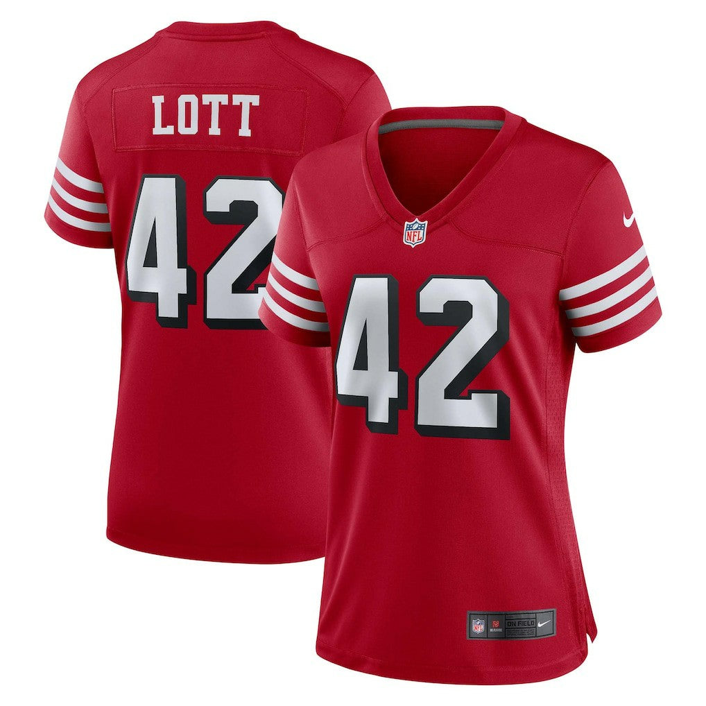 Nike Ronnie Lott San Francisco 49ers Women's Alternate Game Jersey Scarlet