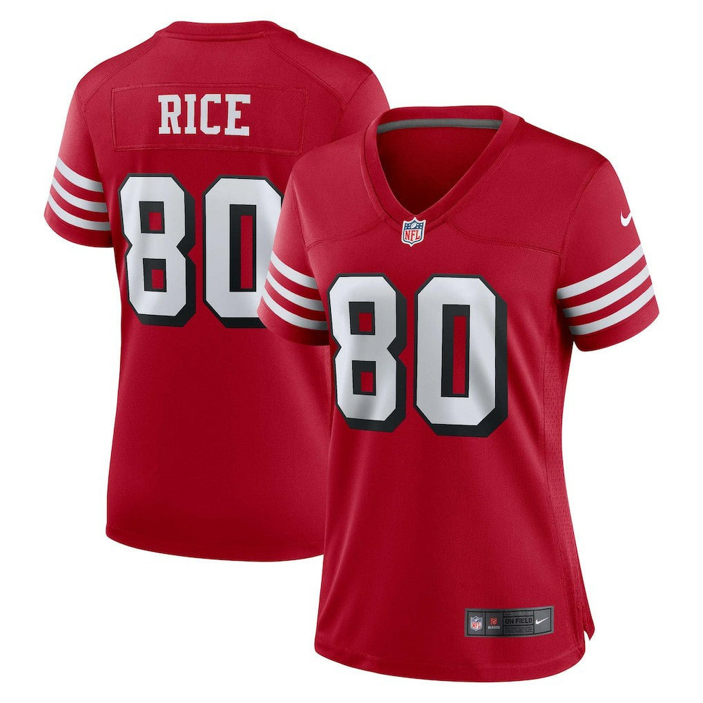 Nike Jerry Rice San Francisco 49ers Women's Alternate Game Jersey Scarlet