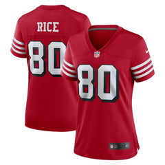 Nike Jerry Rice San Francisco 49ers Women's Alternate Game Jersey Scarlet
