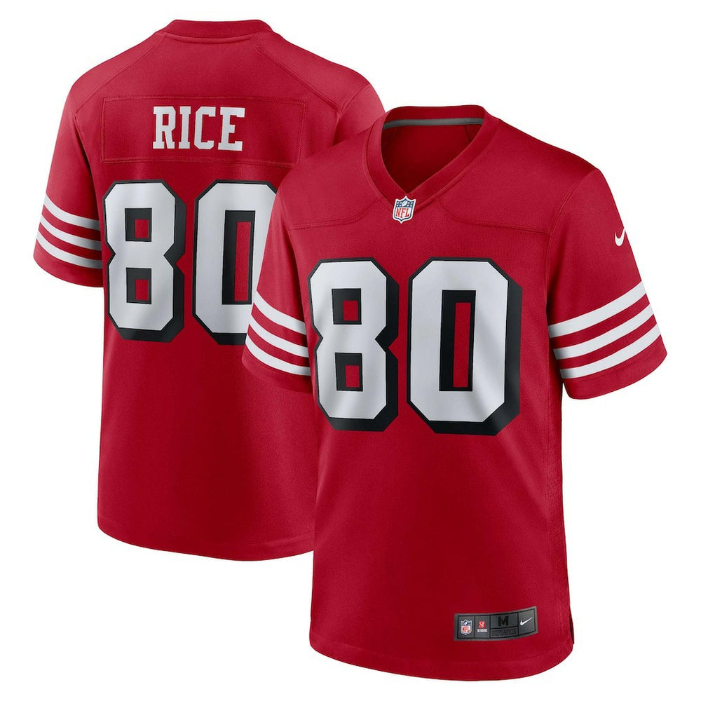 Nike Jerry Rice San Francisco 49ers Retired Player Alternate Game Jersey Scarlet