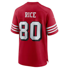 Nike Jerry Rice San Francisco 49ers Retired Player Alternate Game Jersey Scarlet
