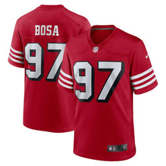 Nike Nick Bosa San Francisco 49ers Alternate Game Jersey Scarlet