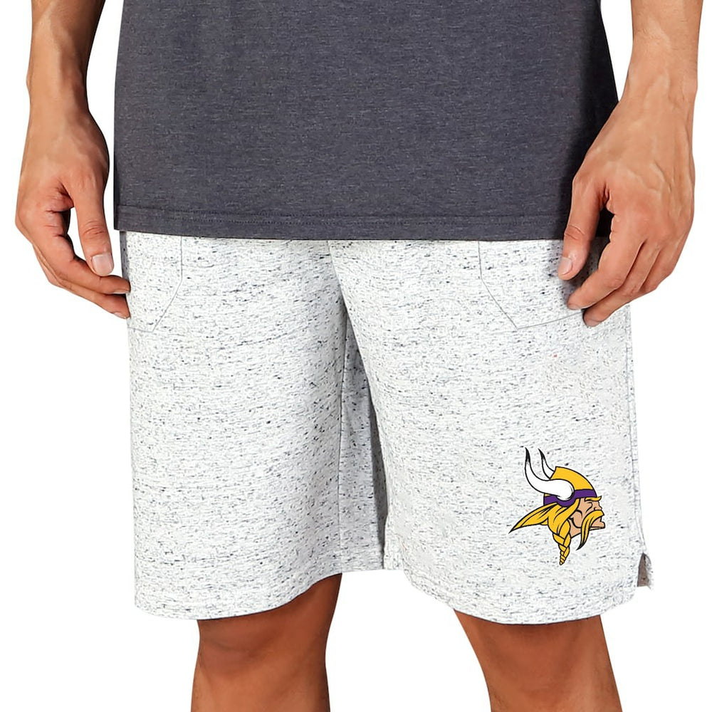 Minnesota Vikings Concepts Sport Throttle Knit Jam Shorts White/Charcoal