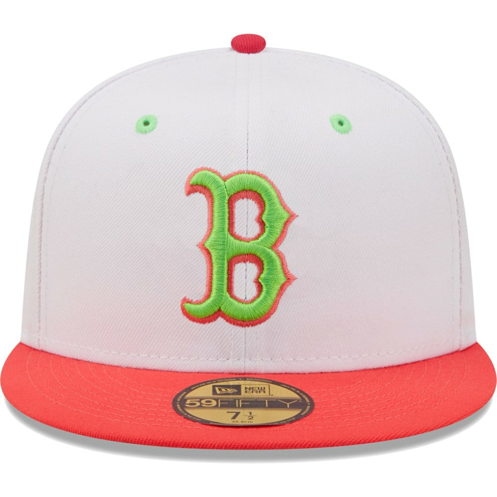 Boston Red Sox New Era 2004 World Series Strawberry Lolli 59FIFTY Fitted Hat - White/Coral - New Era Discount