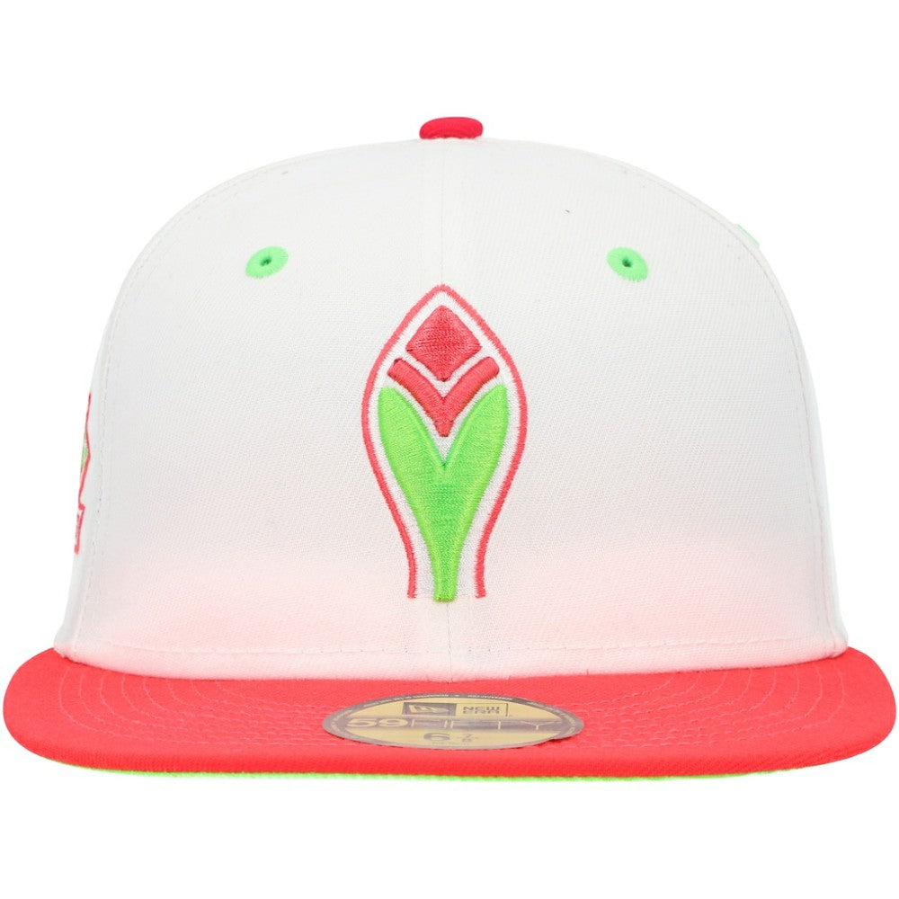 Atlanta Braves New Era 150th Anniversary Strawberry Lolli 59FIFTY Fitted Hat - White/Coral - New Era Lifestyle
