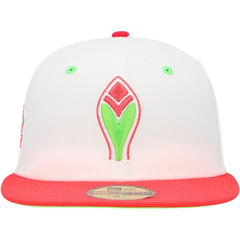 Atlanta Braves New Era 150th Anniversary Strawberry Lolli 59FIFTY Fitted Hat - White/Coral - New Era Lifestyle