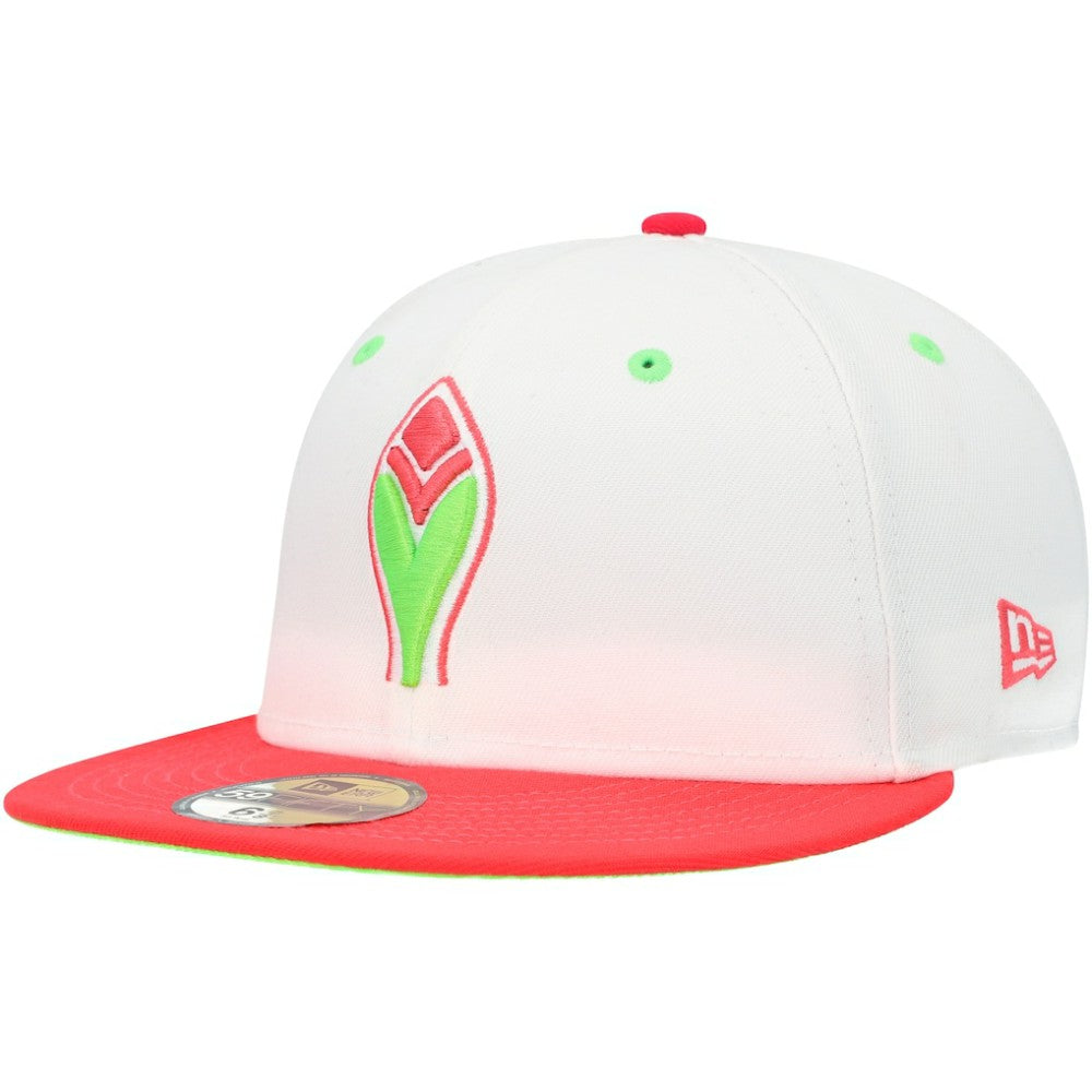 Atlanta Braves New Era 150th Anniversary Strawberry Lolli 59FIFTY Fitted Hat - White/Coral - New Era Lifestyle