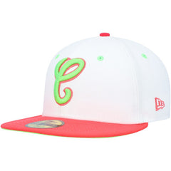 Chicago White Sox New Era Cooperstown Collection Comiskey Park 75th Anniversary Strawberry Lolli 59FIFTY Fitted Hat - White/Coral - New Era Sale