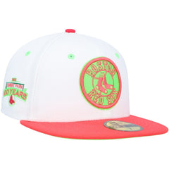 Boston Red Sox New Era  Fenway Park 100th Anniversary  Strawberry Lolli 59FIFTY Fitted Hat - White/Coral - New Era Sale