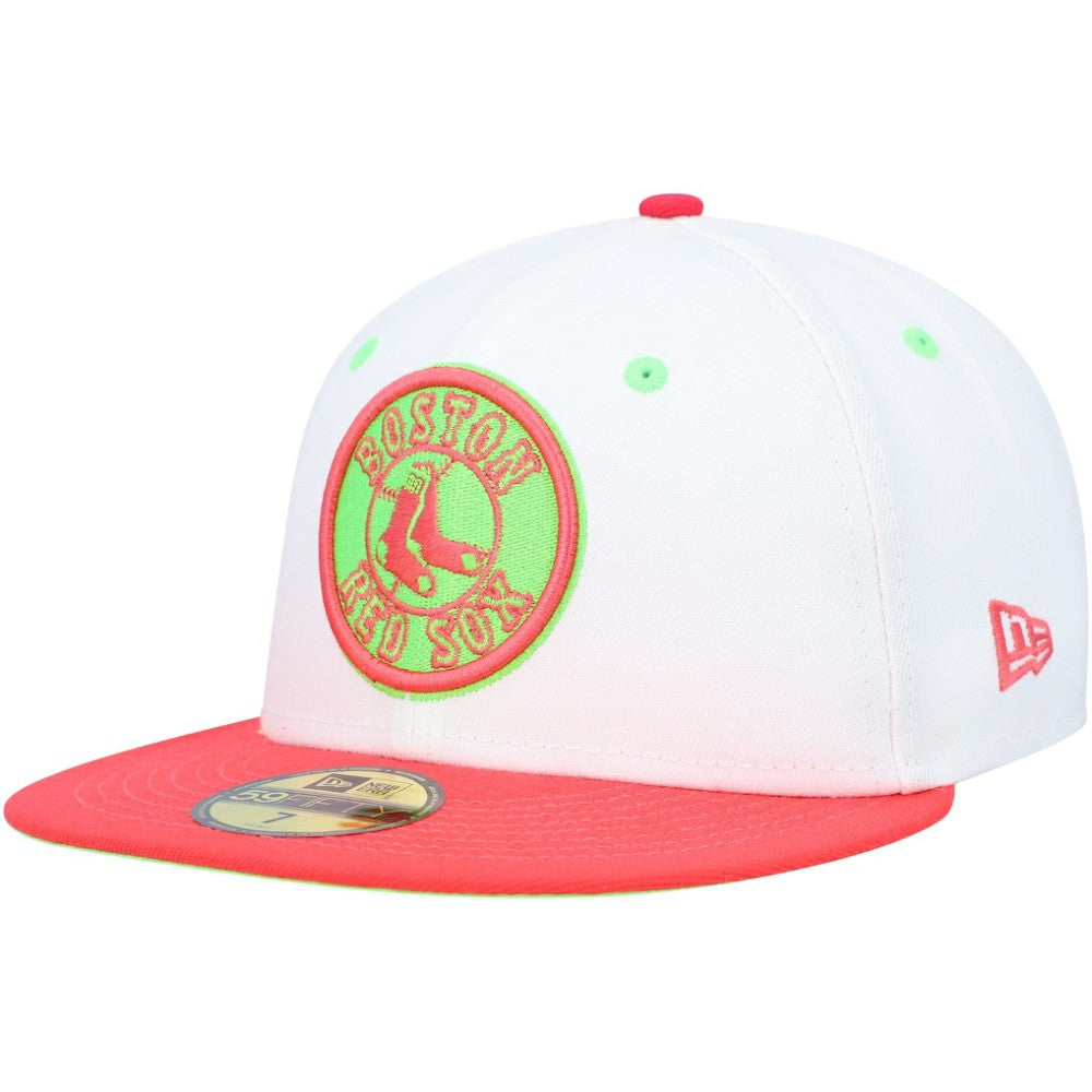 Boston Red Sox New Era  Fenway Park 100th Anniversary  Strawberry Lolli 59FIFTY Fitted Hat - White/Coral - New Era Sale
