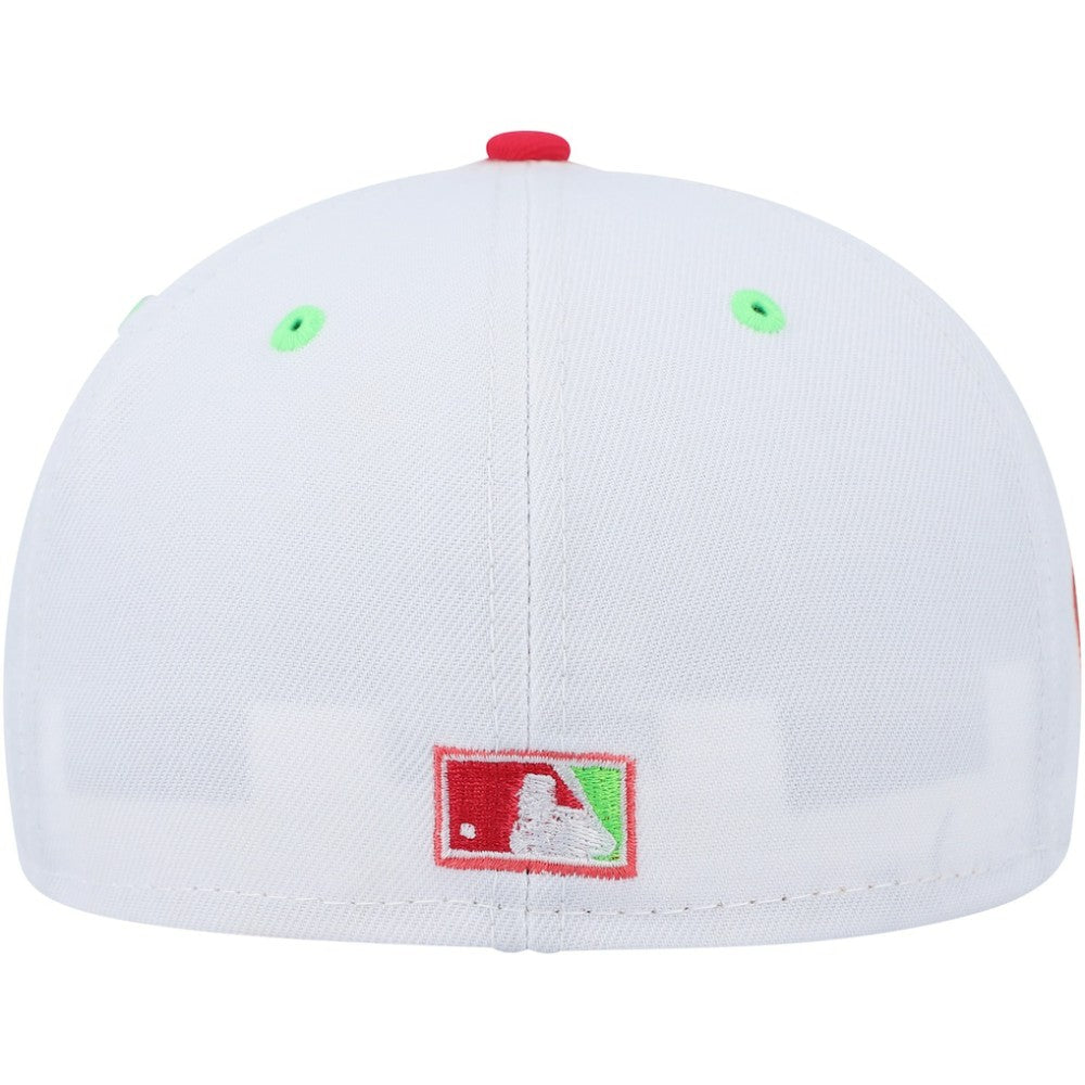 Pittsburgh Pirates New Era Three Rivers Stadium 30th Anniversary Strawberry Lolli 59FIFTY Fitted Hat - White/Coral - New Era on Sale
