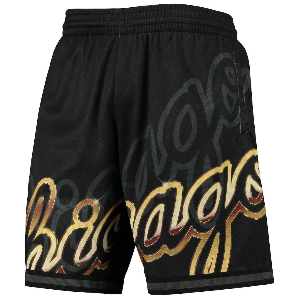 Chicago Bulls Big Face 4.0 Fashion Shorts Black | Mitchell & Ness