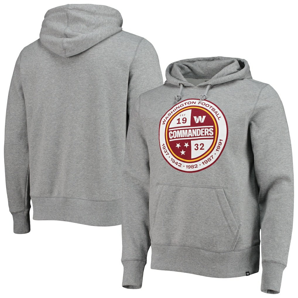 47 brand Washington Commanders '47 Imprint Headline Pullover Hoodie Gray