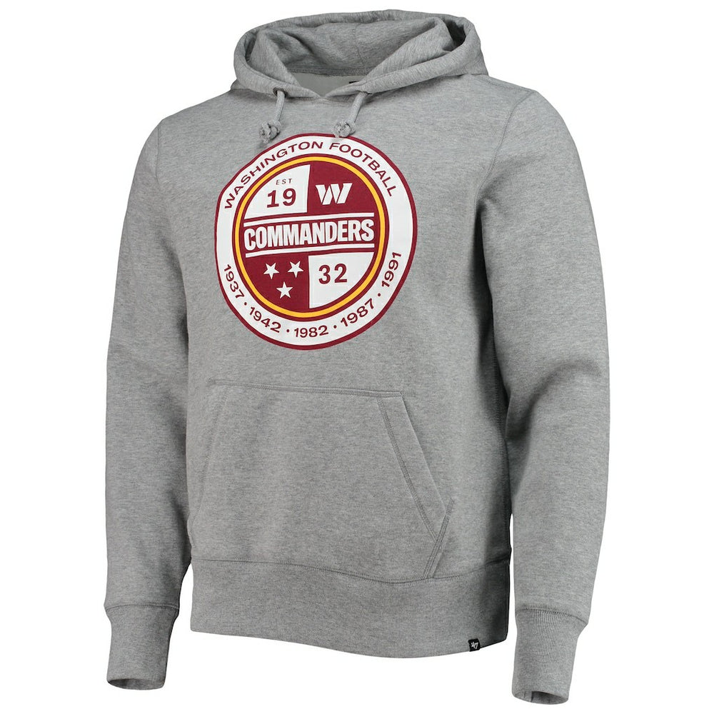47 brand Washington Commanders '47 Imprint Headline Pullover Hoodie Gray