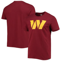 47 brand Washington Commanders '47 Logo Imprint Super Rival T-Shirt Burgundy