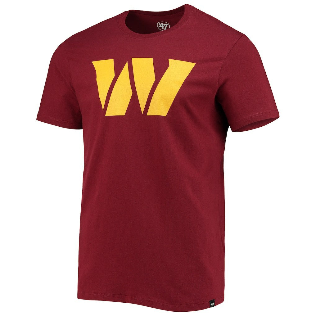 47 brand Washington Commanders '47 Logo Imprint Super Rival T-Shirt Burgundy