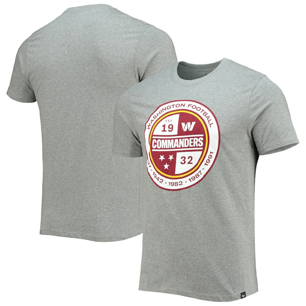 47 brand Washington Commanders '47 Imprint Super Rival T-Shirt Gray