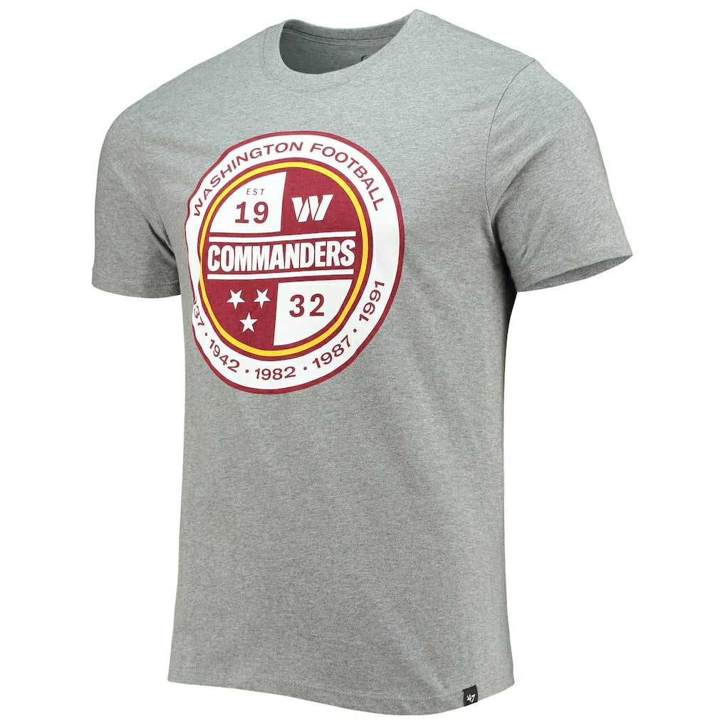 47 brand Washington Commanders '47 Imprint Super Rival T-Shirt Gray