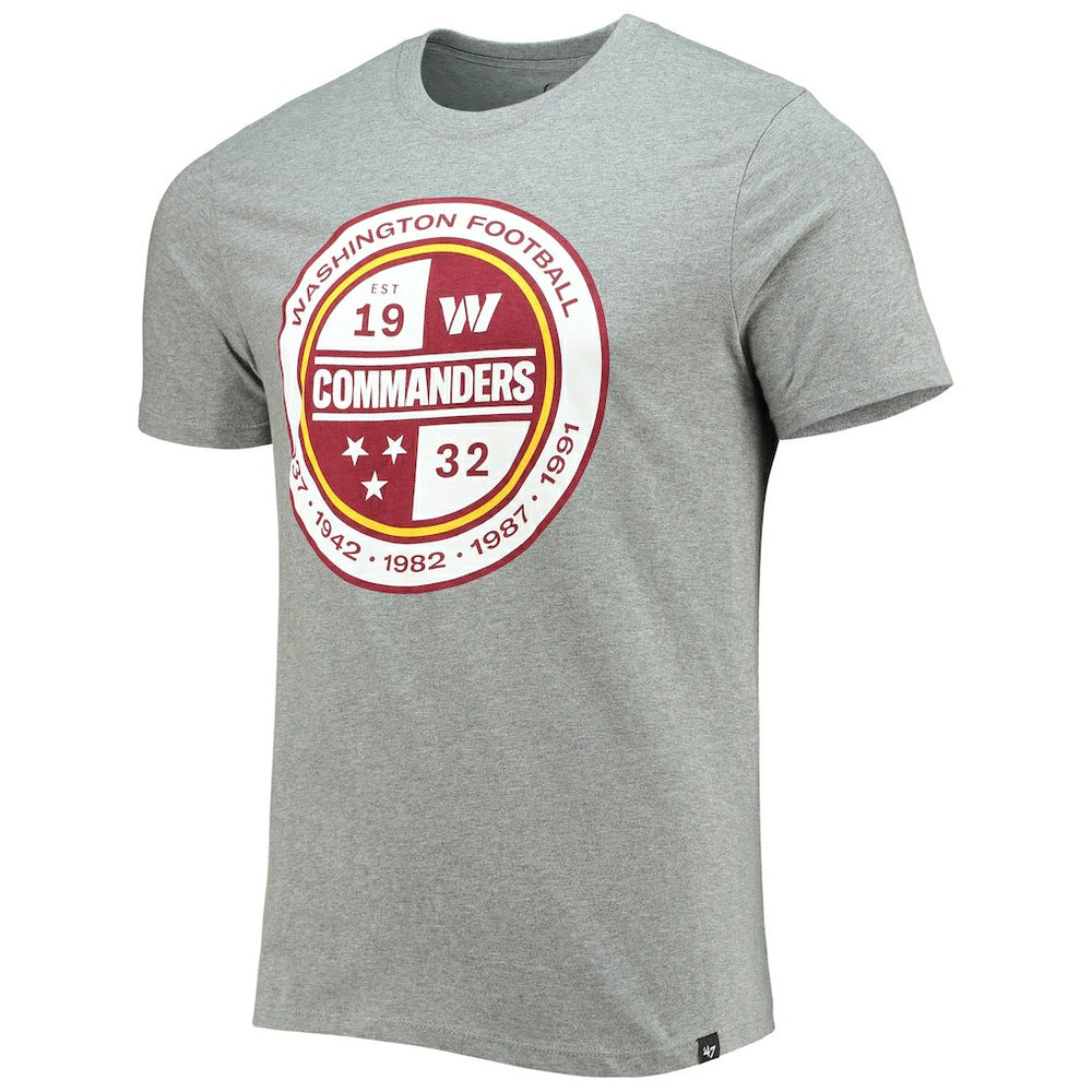 47 brand Washington Commanders '47 Imprint Super Rival T-Shirt Gray