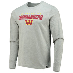 47 brand Washington Commanders '47 Traction Super Rival Long Sleeve T-Shirt Heathered Gray