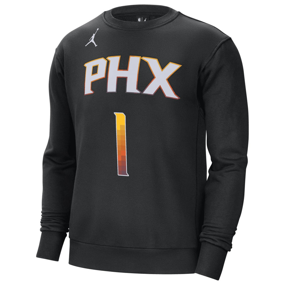 Devin Booker Phoenix Suns Jordan Brand Statement Name & Number Pullover Sweatshirt Black