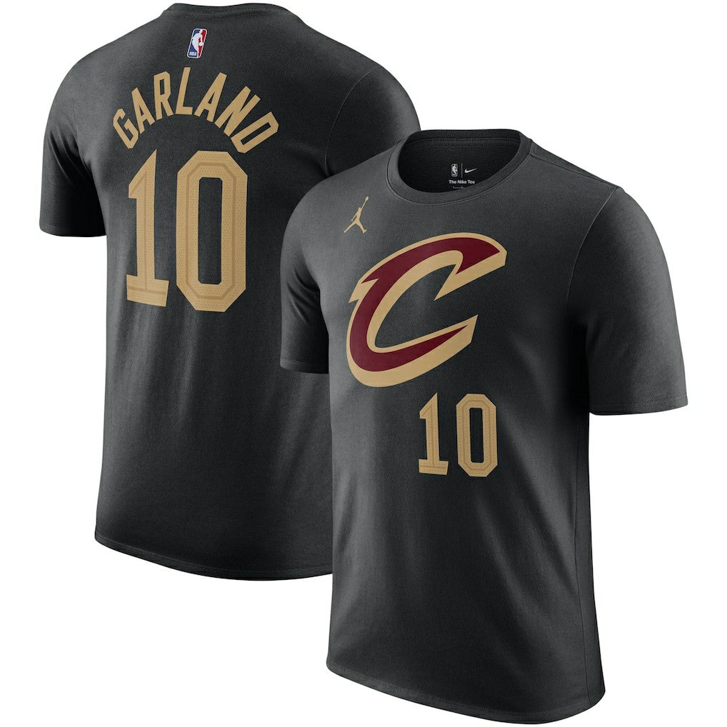 Darius Garland Cleveland Cavaliers Jordan Brand 2022/23 Statement Edition Name & Number T-Shirt Black