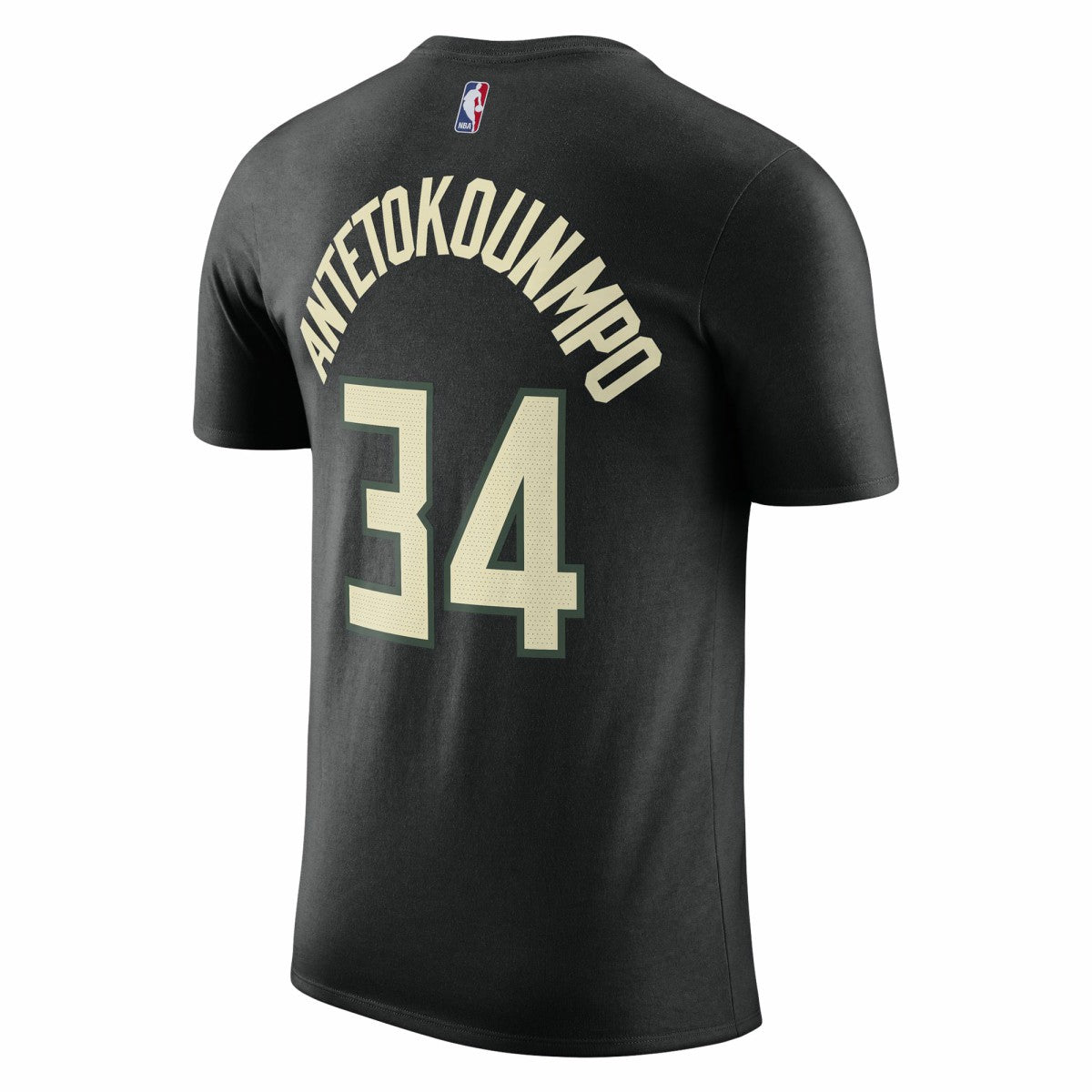Giannis Antetokounmpo Milwaukee Bucks Jordan Brand 2022/23 Statement Edition Name & Number T-Shirt Black
