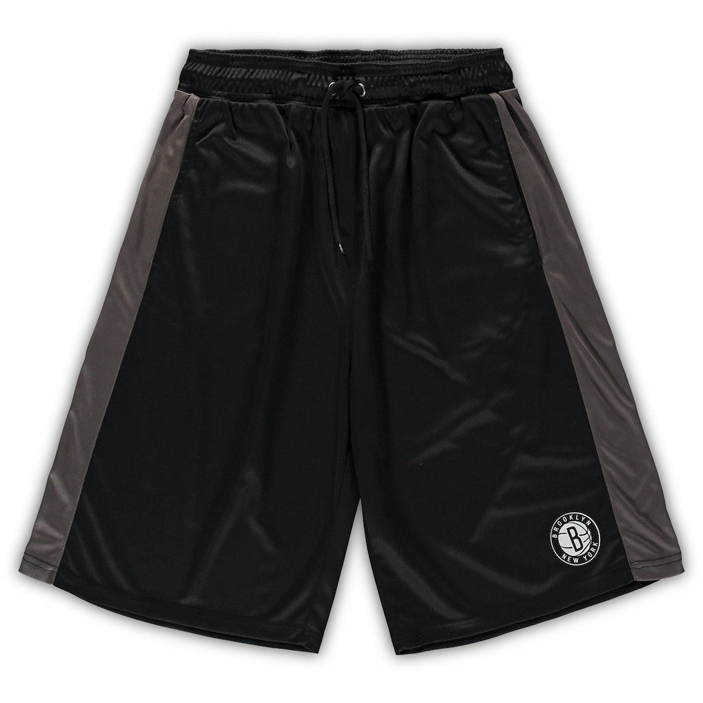Brooklyn Nets Big & Tall Performance Shorts Black/Charcoal | Fanatics Lifestyle