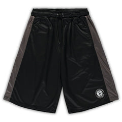 Brooklyn Nets Big & Tall Performance Shorts Black/Charcoal | Fanatics Lifestyle