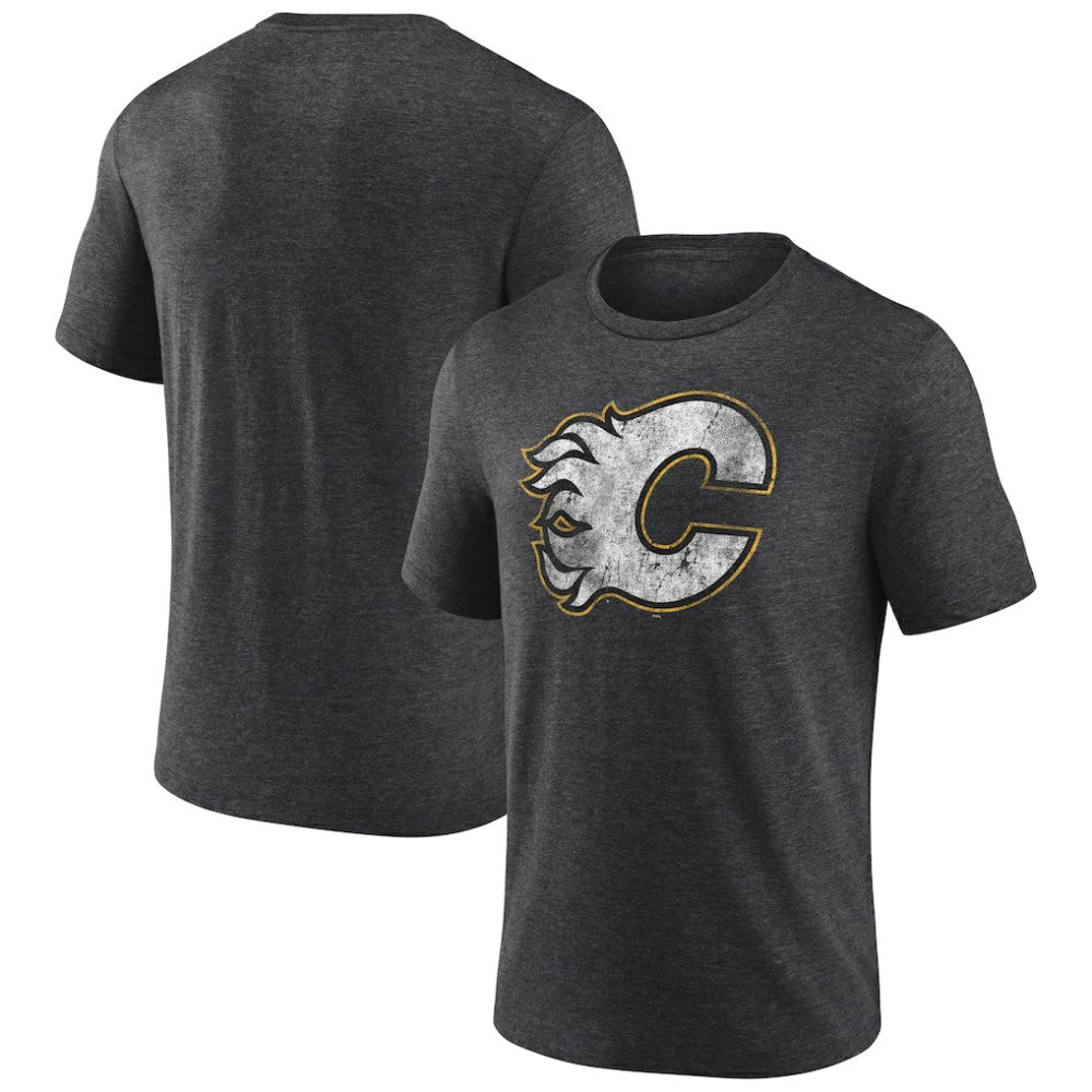 Calgary Flames Wraparound Tri-Blend T-Shirt - Charcoal - NHL 4773188