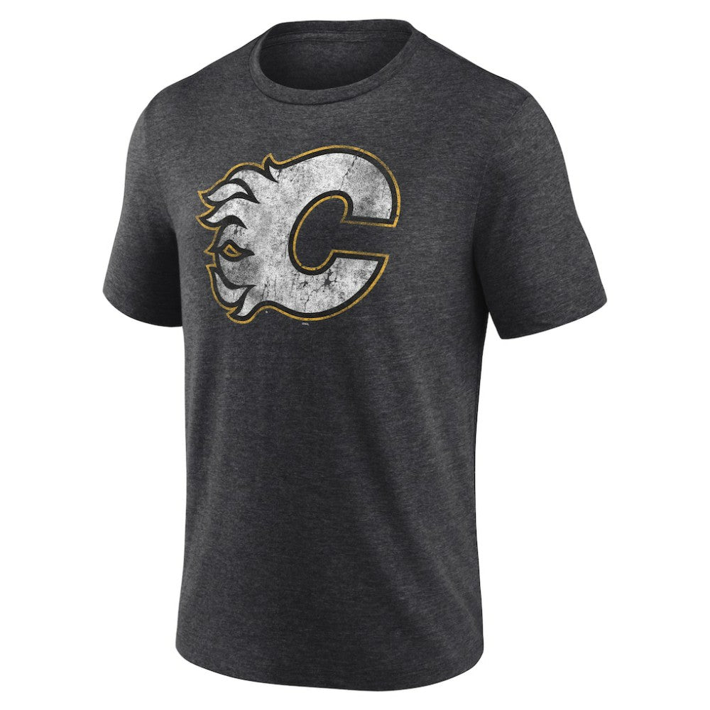 Calgary Flames Wraparound Tri-Blend T-Shirt - Charcoal - NHL 4773188
